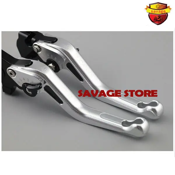 Для KAWASAKI Z800 2013-2016 Z750 2007-2012 серебристый мотоцикл 3D Короткие тормозные рычаги