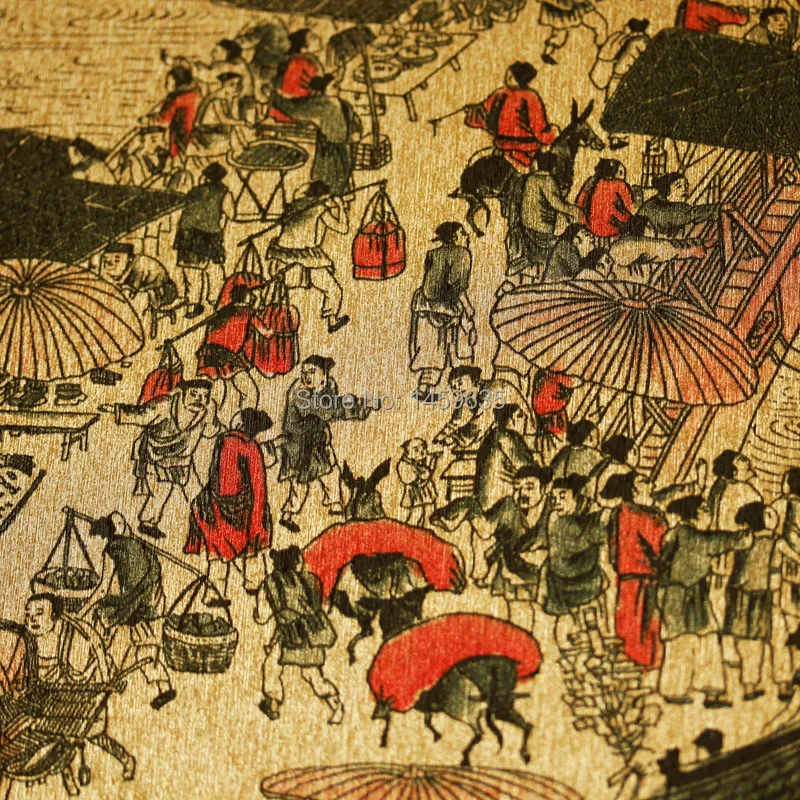 Классическая китайская живопись золотые листья обои для гостиной фона