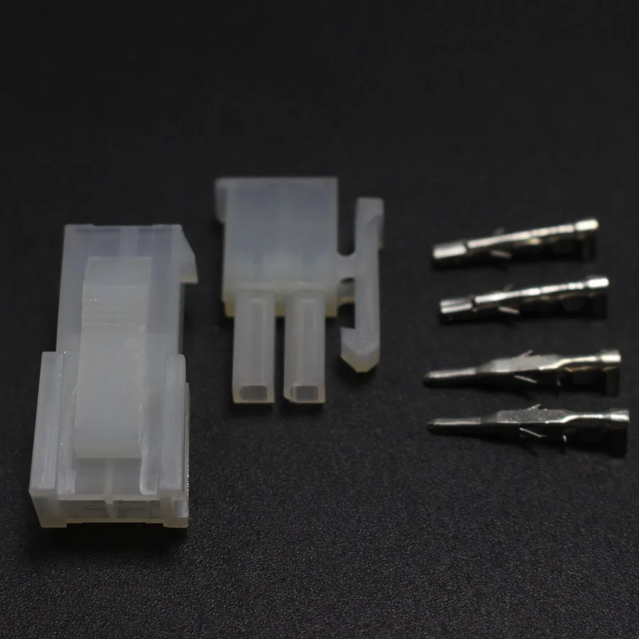 100sets 4.2mm 5557/5559-2P Automotive Wiring Harness Connector 5557/5559 1X2Pin Male Plug and Female Socket Kit for Auto ect. |