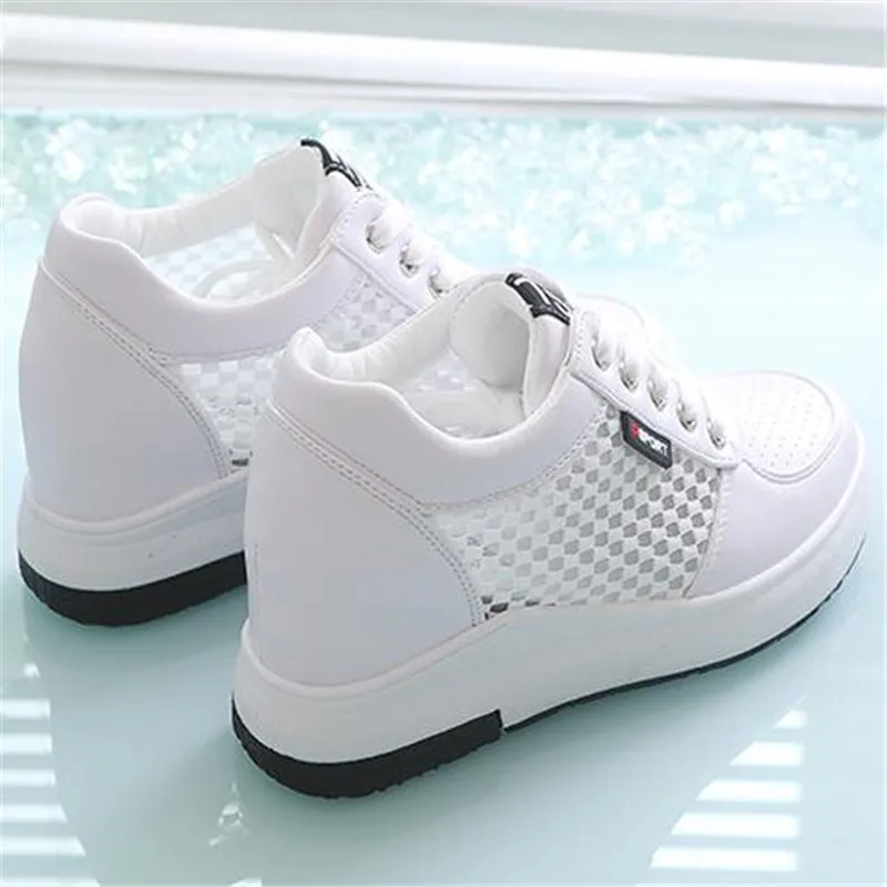 FeiYiTu/Модная женская повседневная обувь Летняя удобная из дышащей сетки на