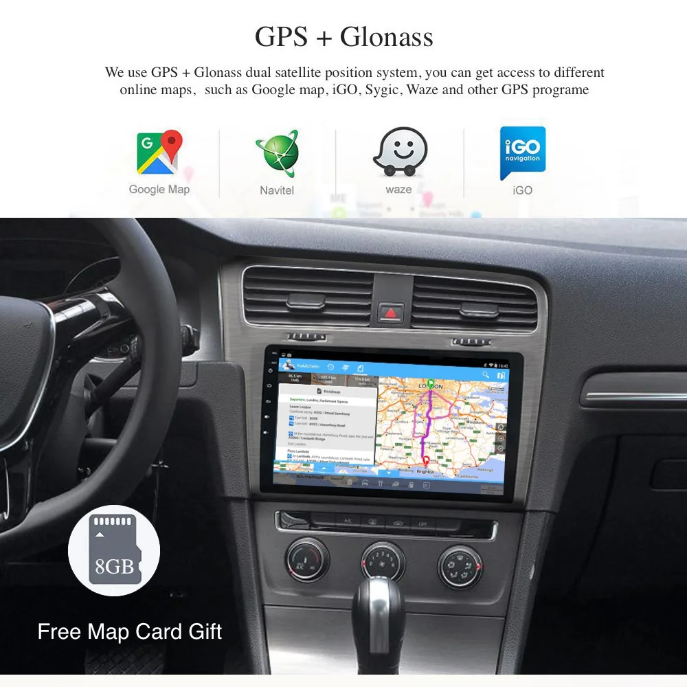 Android 9,0 Автомагнитола 2 Din gps Navi для Volkswagen Golf 7 2013 PX6 DSP ips экран 4 Гб+ 64 Гб RDS wifi