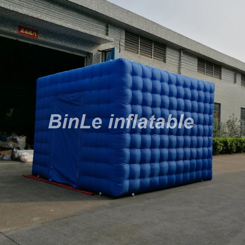 High quality 3.6x3.6x2.7m blue inflatable cube tent party event exhibition trade show giant photo booth kiosk for sale | Игрушки и хобби