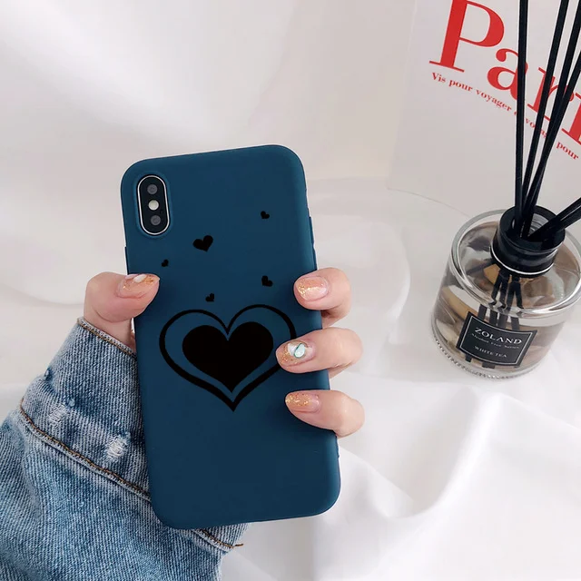 Мягкий ТПУ чехол Love для iPhone 6S 8 7 6 S Plus XR матовая задняя крышка Coque силиконовый чехол для iPhone X для iPhone 11 Pro XS Max чехол для телефона Capa - Цвет: Ksl-2cengxin