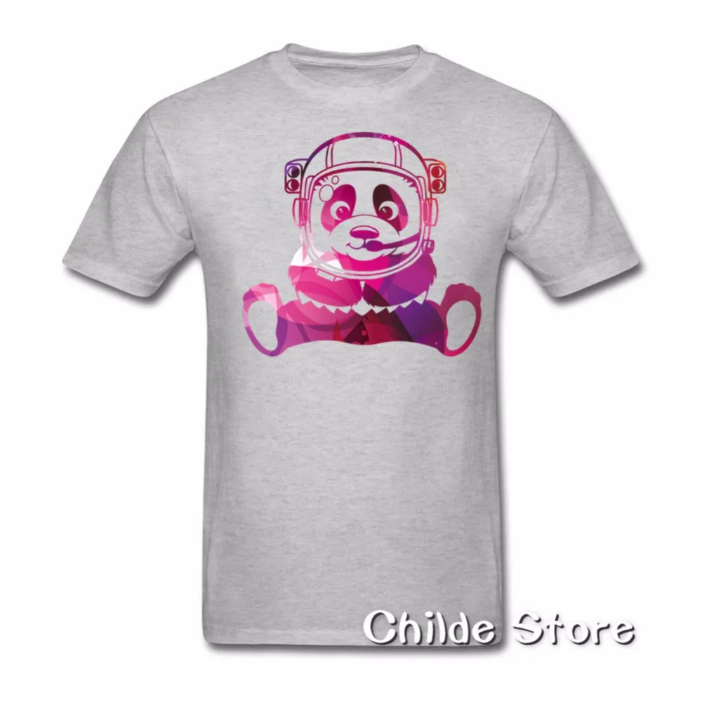 Kawaii Pandanaut хипстер Geek космическая панда женская футболка 100% хлопок мужская Милая