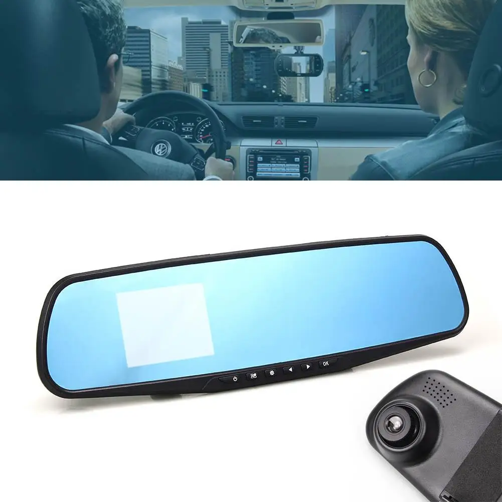 Full HD Автомобильный видеорегистратор цифровой с двойным объективом камерой
