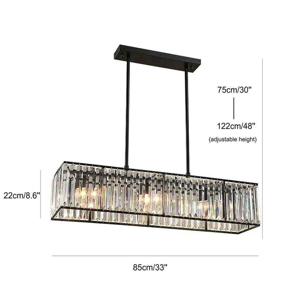 Хрустальная люстра черная бронзовая Подвесная лампа современная с 3