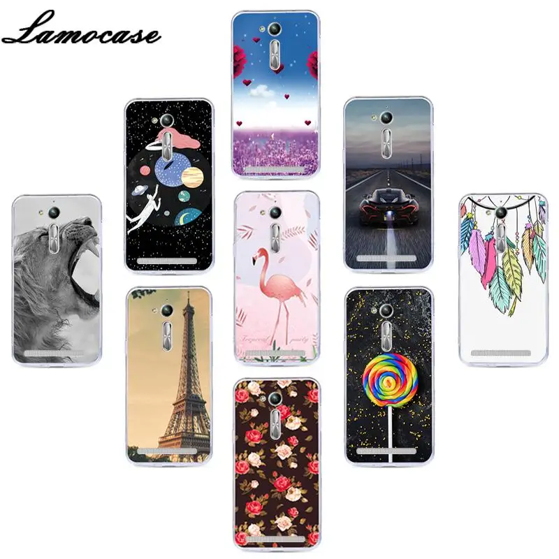 Lamo чехол, мягкий ТПУ чехол для телефона для ASUS ZB500KL X00AD Zenfone Go ZB500 ZB 500 KL 500KL ZB500KG, задняя крышка с изображением животных и фруктов, чехол s