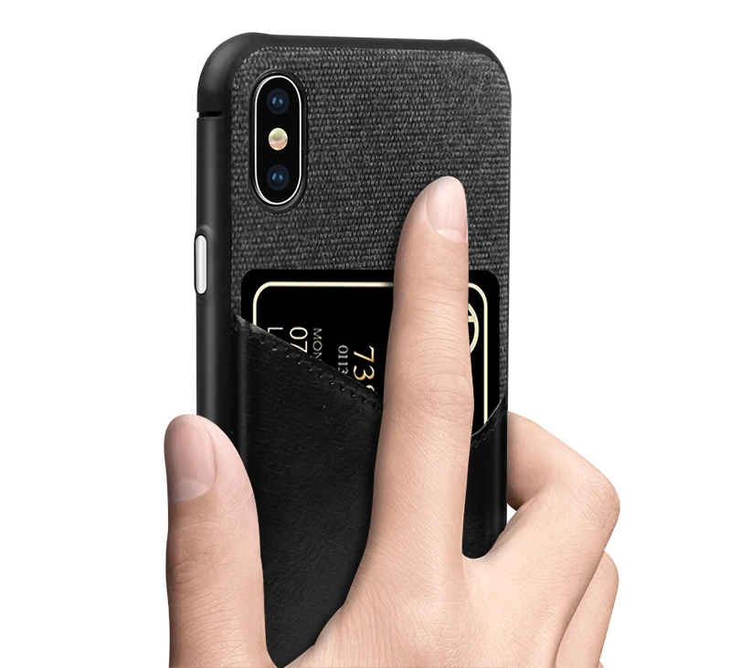 Тканевый чехол-кошелек из искусственной кожи для телефона iPhone 10, 8, 7, 6, 6s Plus XS MAX, XR X, чехол-держатель для кредитных карт, чехол для 8 Plus, 7 Plus