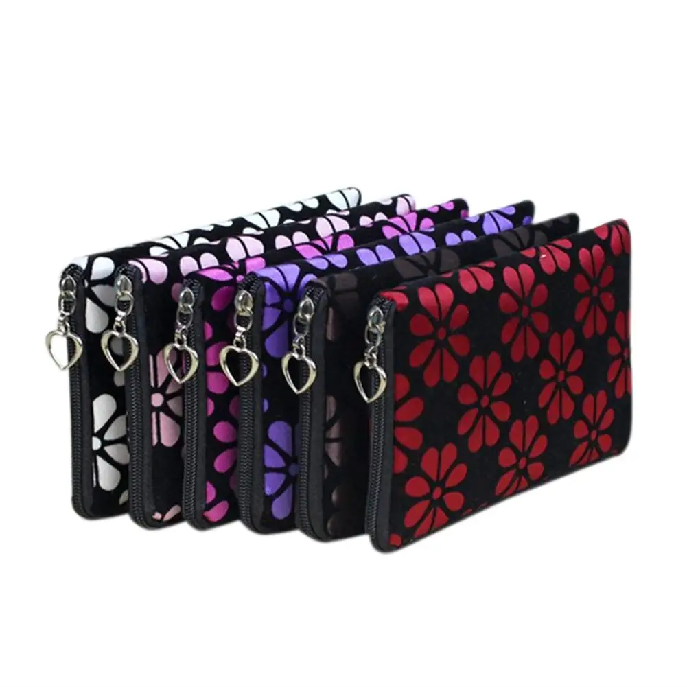 None new Women Long Wallet Floral Printing Four Leaf Clover Coins Purse Zipper Clutch Phone Bag Messenger zk30 | Багаж и сумки