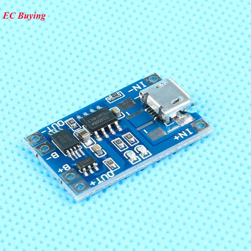 Зарядная плата TP4056 5 шт. Micro USB В 1 А 18650 модуль зарядного устройства для литиевой