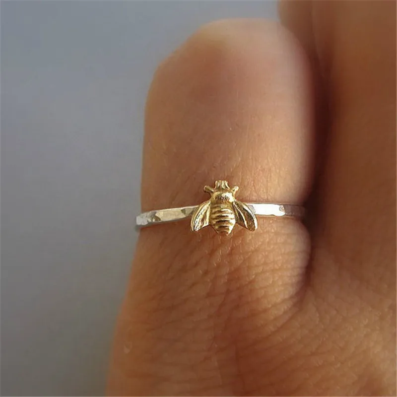 CC модные ювелирные кольца для женщин милая маленькая Пчелка милое кольцо