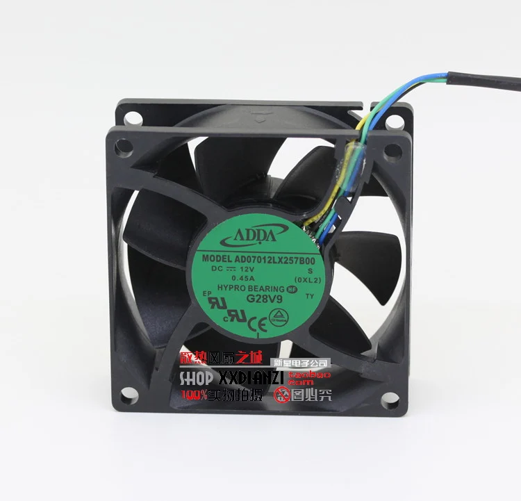 Original ADDA AD07012LX257B00 DC 12V 0.45A 7CM 7025 70*70*25mm 4-wires PWM server inverter cooling fan | Компьютеры и офис