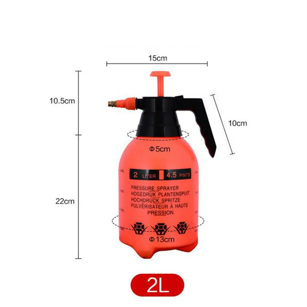 2L/3L оранжевый ручной Давление триггер пластиковая бутылка распылитель