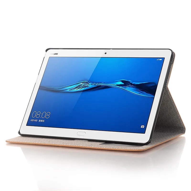 Деловой чехол с картой мира для Huawei MediaPad T3 10 Роскошный из искусственной кожи AGS WO9