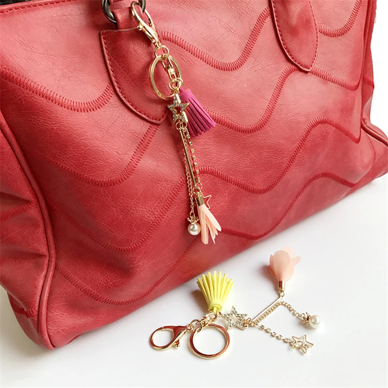 Doreen Box Star Charms брелок золотого цвета с искусственным жемчугом и цветами подвеской