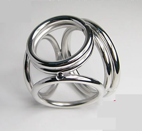 Новейшие мужские Нержавеющая сталь четыре кольцо задержки Gonobolia Удлиняющая