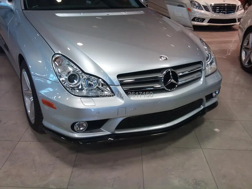 Предназначен для Mercedes Benz W219 CLS550 CLS63 Карлссон Стиль углеродного волокна передний диффузор для губ сплиттер