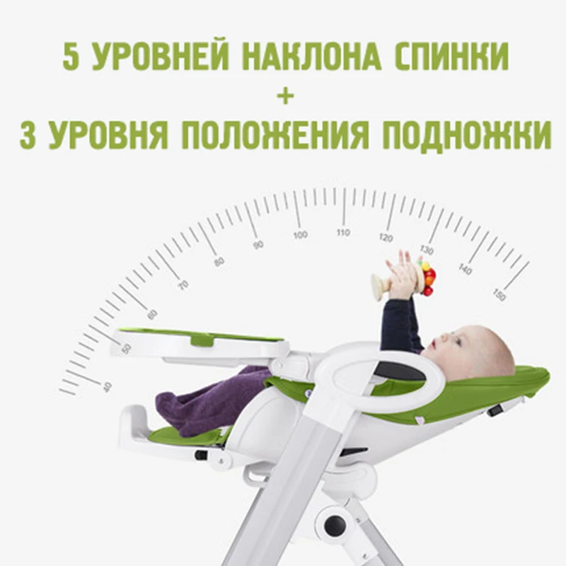 Luxmom Складной стул для кормления детей трансформер эко кожи Отправить