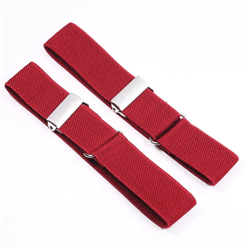 jujube red 2 шт./1 пара высококлассная элегантная мужская рубашка держатели рукавов регулируемые эластичные Свадебные невесты жениха повязки аксессуары для взрослых H001 - Цвет: jujube red