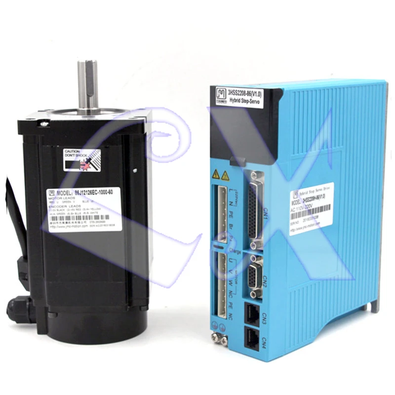 Трехфазный комплект драйвера шагового двигателя JMC NEMA34 6N.m 850ozf. 86J12126EC-1000 + 3HSS2208H с