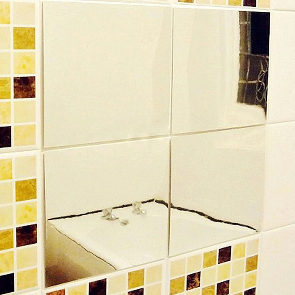 9 шт./компл. водостойкая Настенная Наклейка Серебряная кухня декоративная