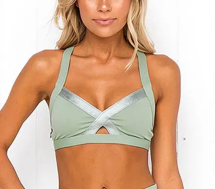 CB1066 green bra Коврик для спортзала, одежда для тренировок, розовый комплект для йоги, женский спортивный костюм фитнесс, костюм, женские леггинсы, спортивный бюстгальтер, спортивный костюм S L - Цвет: CB1066 green bra