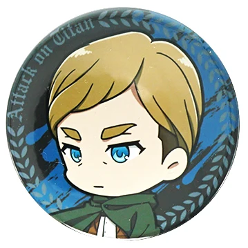 Значок аниме «атака на Титанов» eren Levi Ackerman arlin Arlelt Zoe Hange Annie Leonhardt Sasha блузка металлический значок брошь булавки - Окраска металла: 07 Erwin Smith