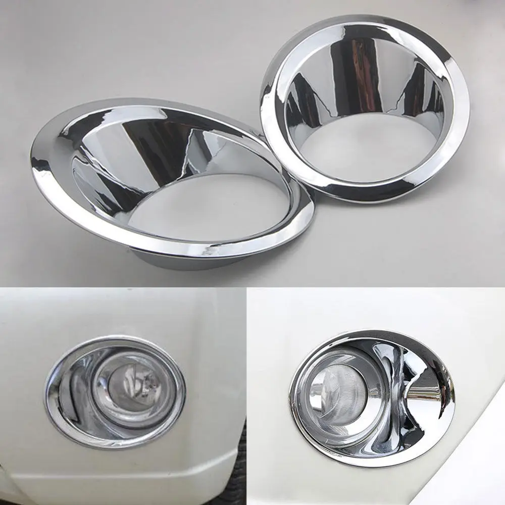 BBS @ FUKA 2 шт. ABS Хром передний бампер противотуманная фара Накладка подходит для Toyota