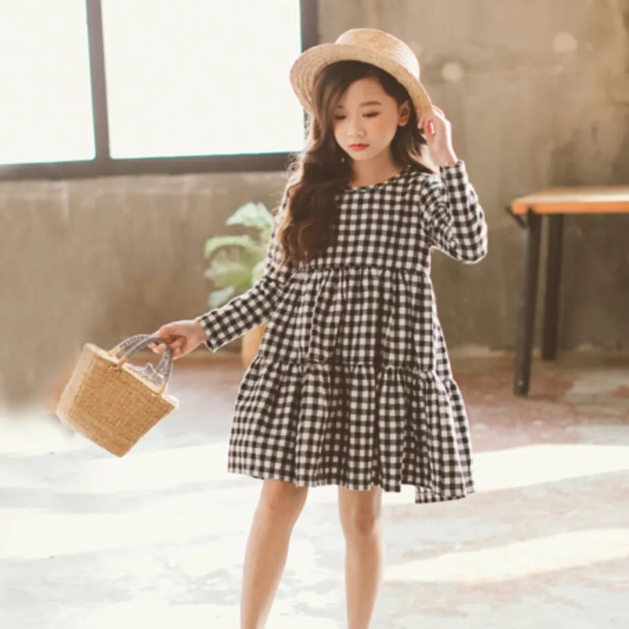 Коллекция 2019 года весенние платья для маленьких девочек детское хлопковое