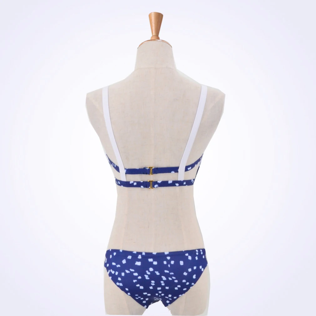 2018 Для женщин вырезать Винтаж Булавки до бикини купальный костюм Maillot De Bain низкая