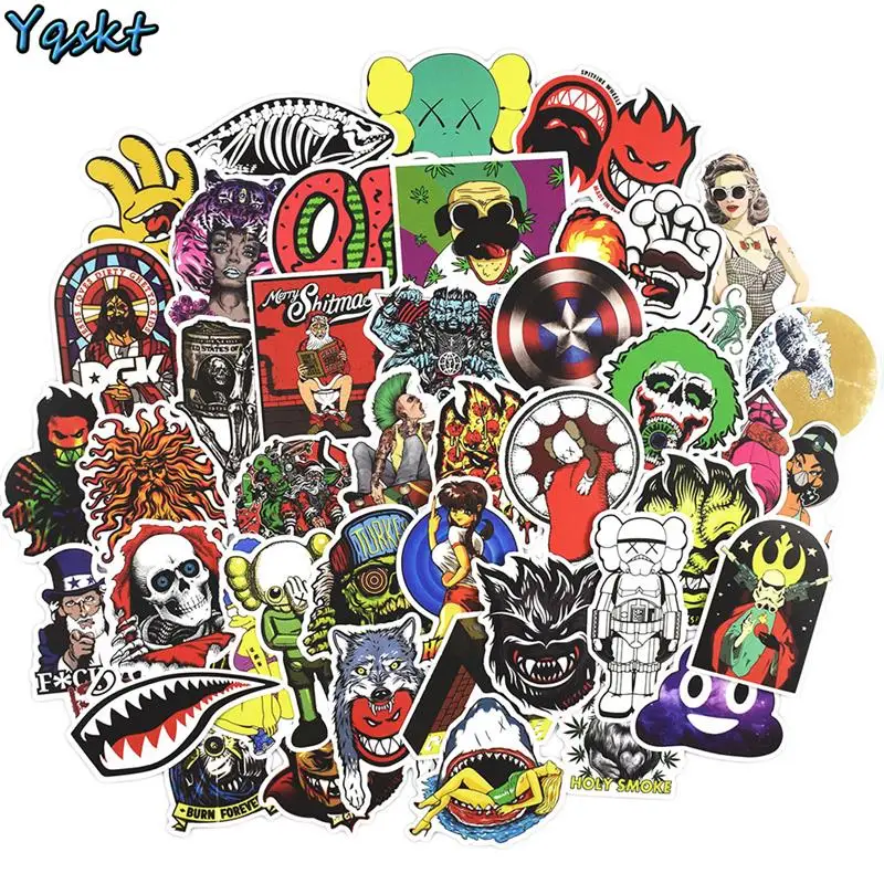 

100 Pcs Mixed Cute Stickers for Laptop Snowboard Home Decor Car Styling Decal Fridge Doodle Fashion Waterproof Sticker
