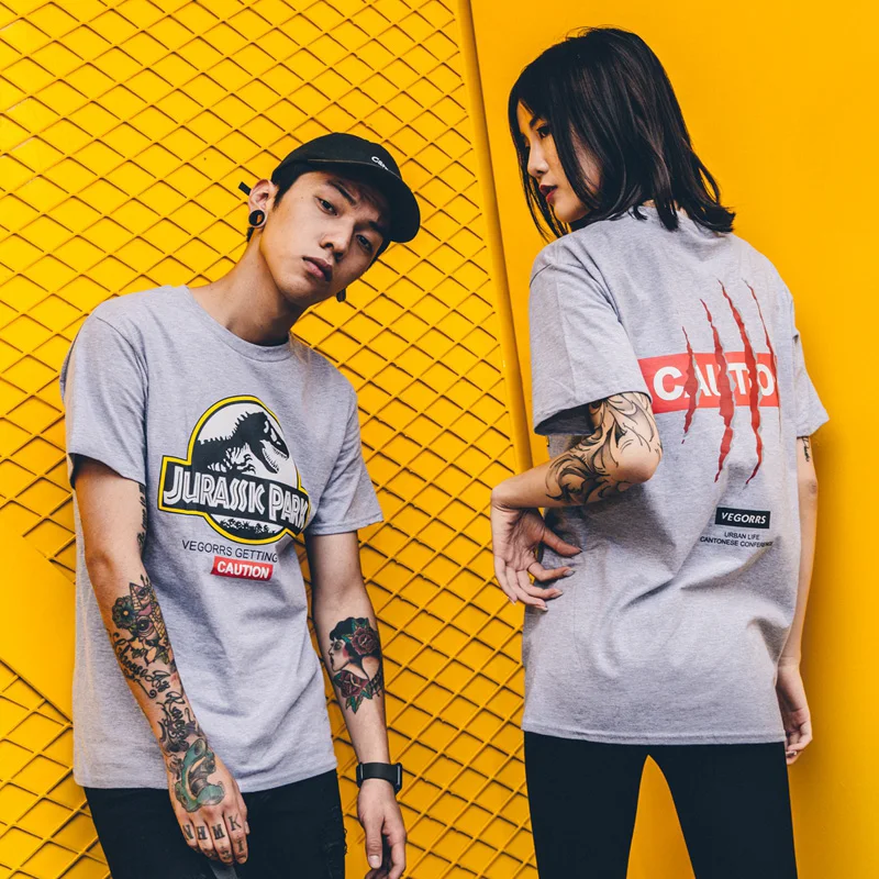 Футболка LORDXX с принтом парка Юрского периода летняя футболка круглым вырезом и