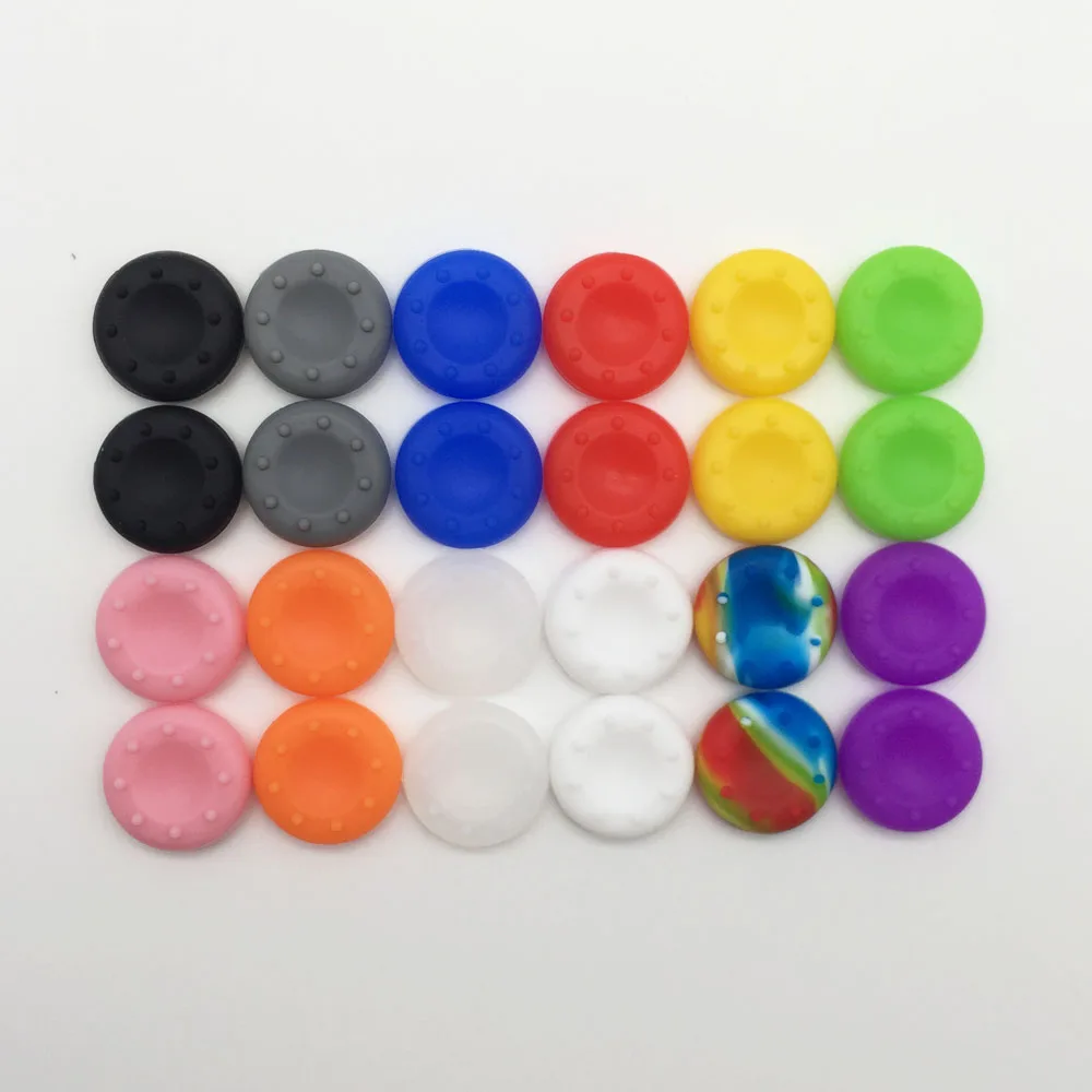 100 шт. для PS4 PS3 PS2 XBOX 360 один контроллер резиновый силиконовый чехол бампер с Кепки