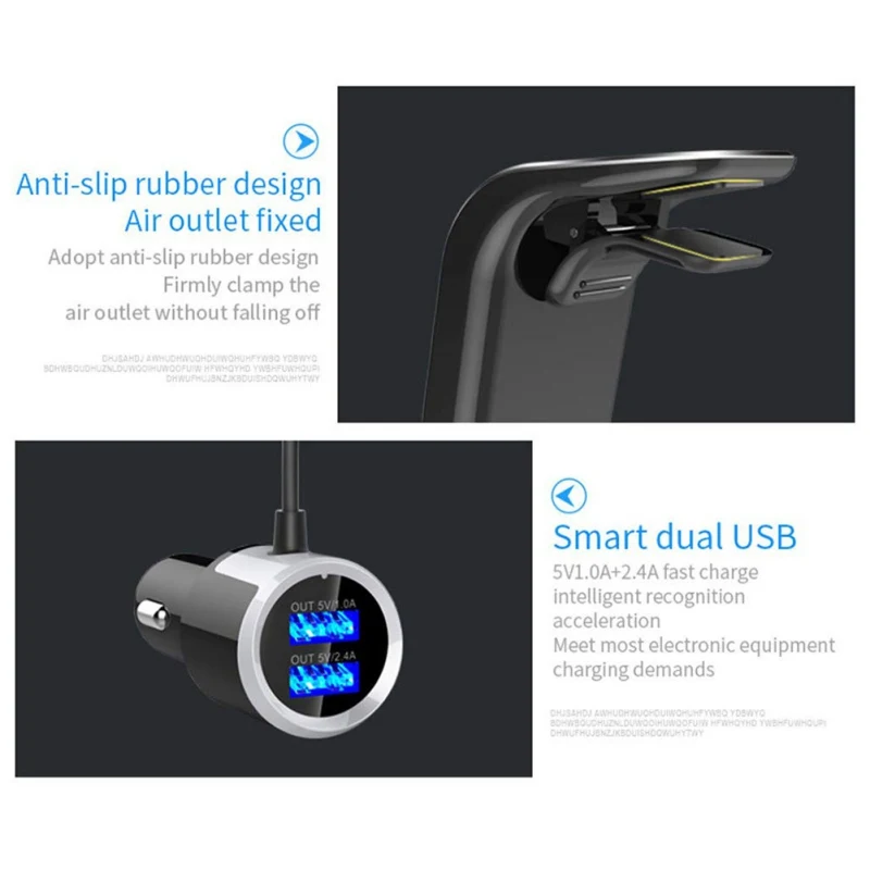 Bluetooth автомобильный беспроводной радиоадаптер AUX MP3 плеер FM Aux модулятор с громкой