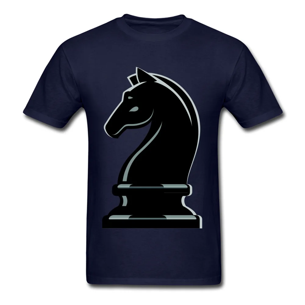 Модная мужская черная футболка с принтом в виде шахмат Повседневная хлопковая