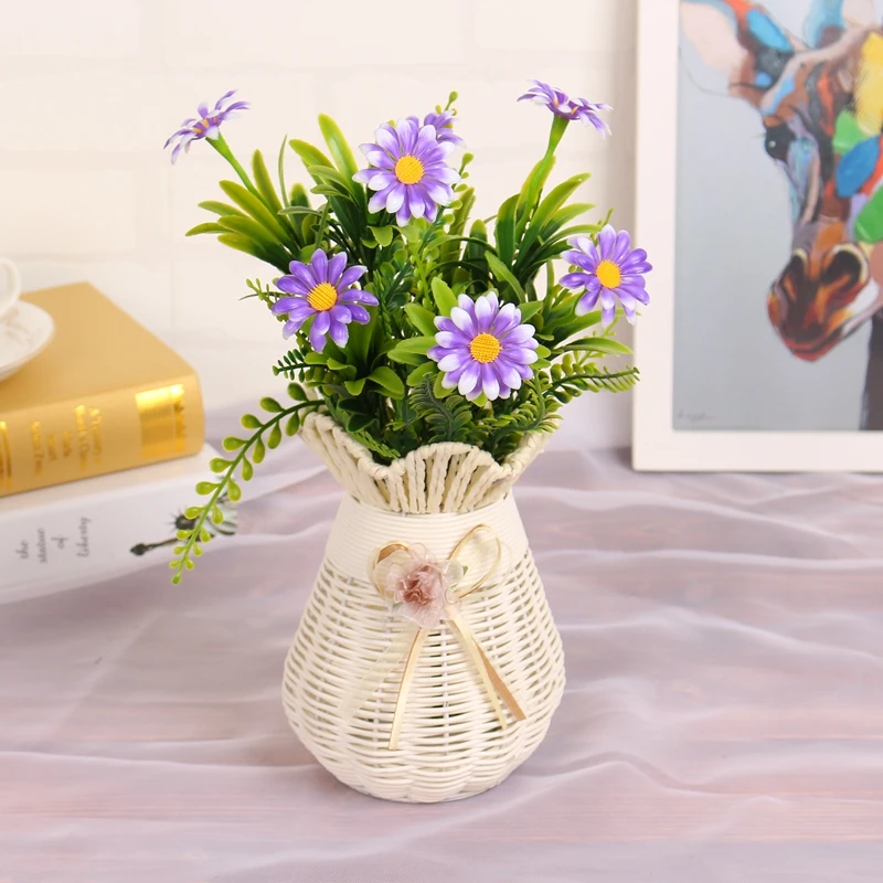 1 шт. мелкие ромашки подсолнечника Искусственный Пластик зеленые растения