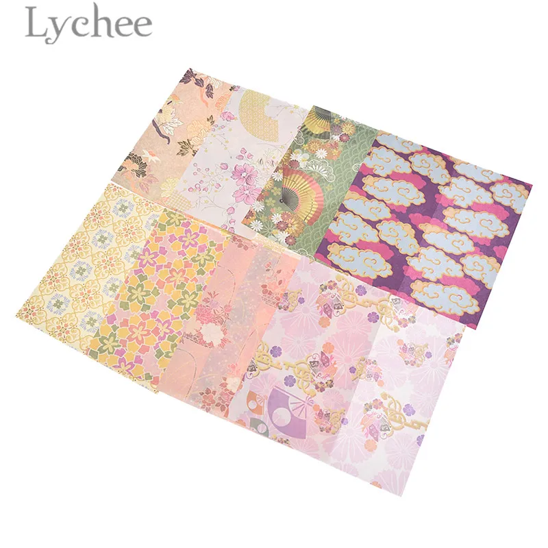 Lychee 72 шт. японский стиль квадратная бумага для оригами цветная Цветочная декоративная бумага для детей ручной работы сделай сам бумага для рукоделия материал