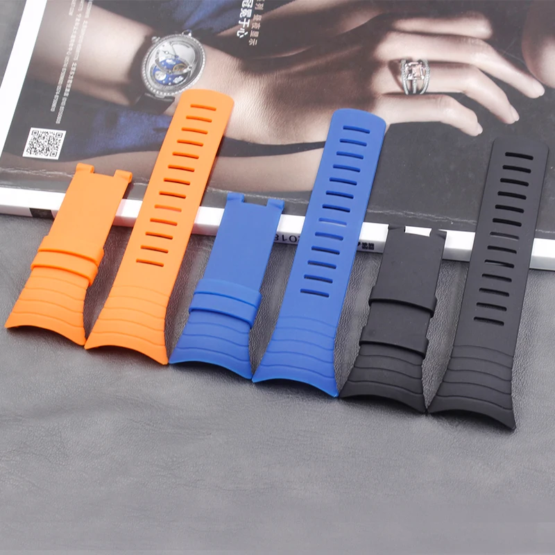 Silicone strap meSilicone strap men's watch accessories for Suunto core outdoor sports and leisure waterproof ladies rubber strt