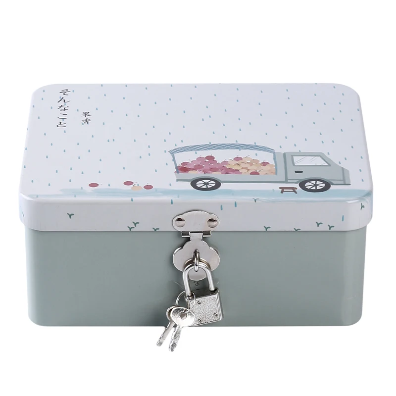 Креативная коробка с замком цветная для хранения блокировка паролем