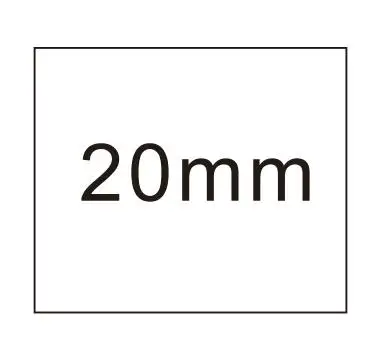 20mm square Индивидуальное роскошное светочувствительное уплотнение штамп индивидуальный логотип специальная печать на заказ - Цвет: 20mm square
