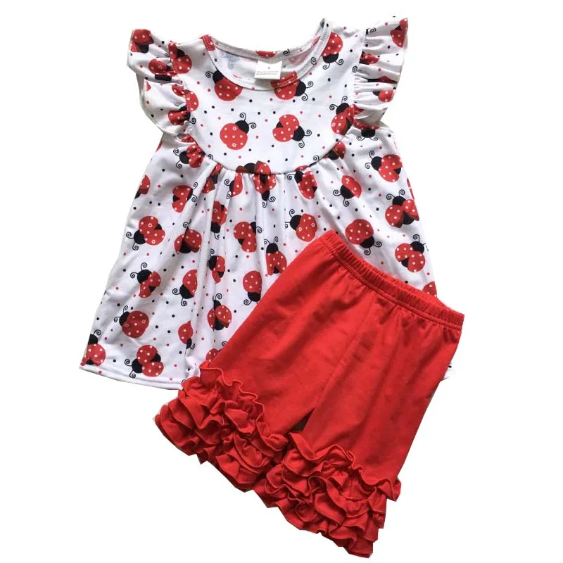 Новинка лета 2019 женская одежда для малышей хлопковый комплект девочек с