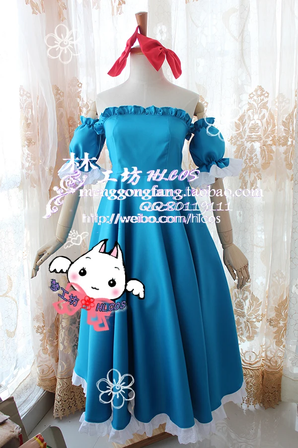 Голубое платье для косплея сейшельской девочки Axis Powers Hetalia APH|cosplay costume|girl cosplayblue