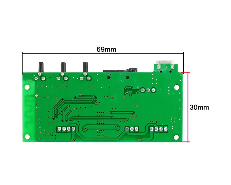 GHXAMP Bluetooth 4,2 цифровой усилитель мощности MP3 декодер плата 3 Вт+ 3 Вт поддержка tf-карты для 4-8ом Bluetooth динамик DIY DC3.7V 1 шт