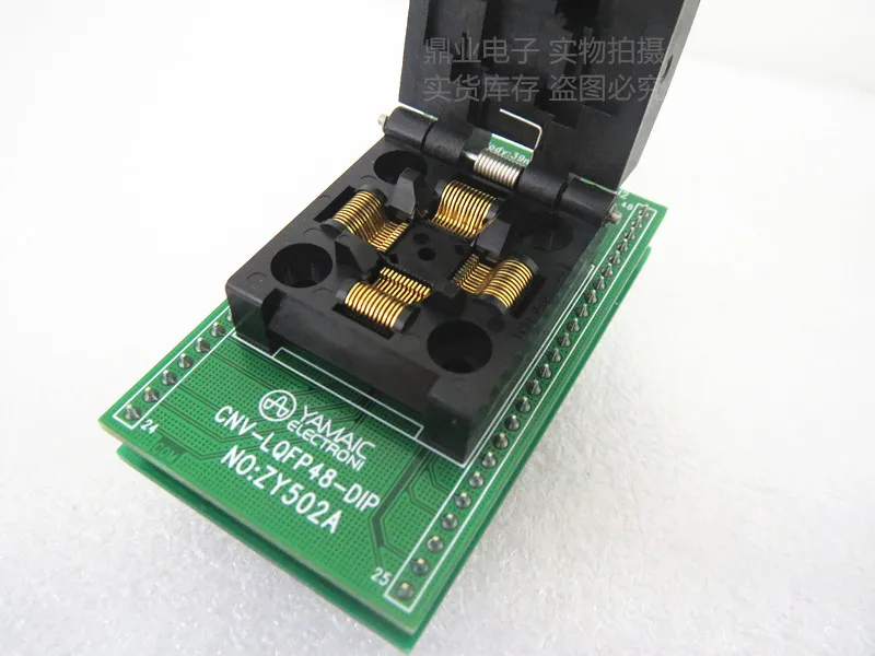 LQFP48 QFP48 ZY502A до DIP48 испытательный стенд для тестирования подседельной розетки