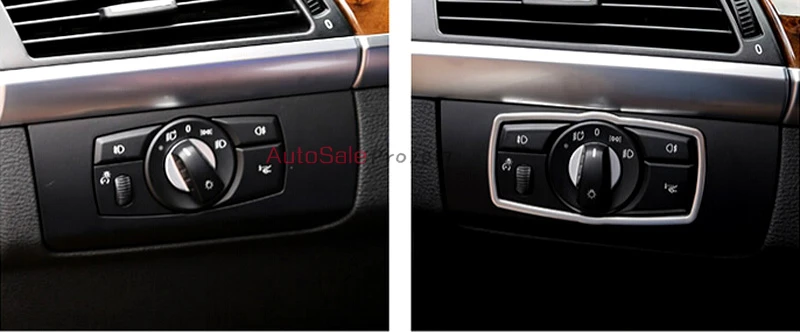 Для BMW X6 E71 2009 2010 2011-2014 Нержавеющая Хром Стайлинг внутренняя Передняя головка
