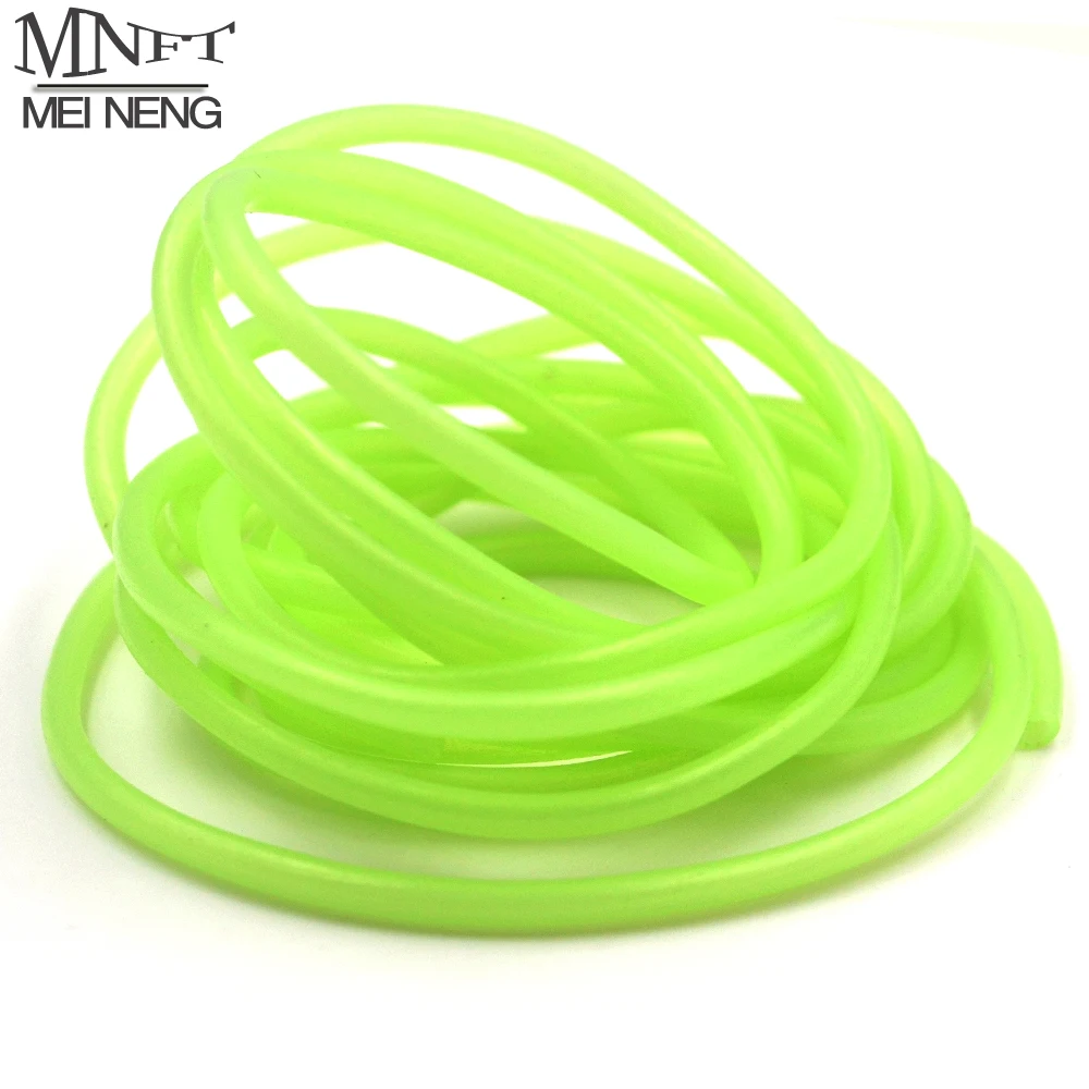 Разноцветная зеленая трубка MNFT 2 метра для вязания мушек трубки из ПВХ светящиеся