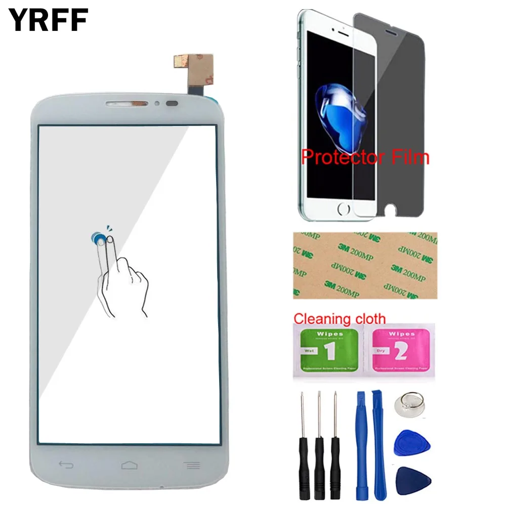 White With Tools Сенсорная панель для Alcatel One touch Pop C7 7041 OT-7041D 7041X OT7040D 7040E 7041D Защитная пленка для сенсорного экрана - Цвет: White With Tools
