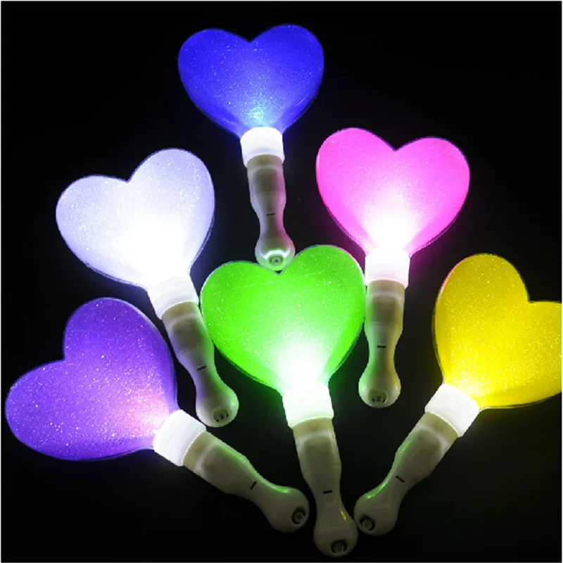 2018 костюм светодиоды в форме сердца светящаяся палка темноте концертные