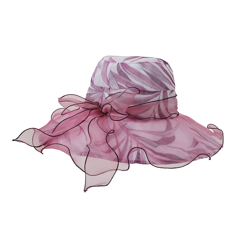 Новые Летние Элегантная шляпа для женщин широкими полями кружево Floppy Hat женские