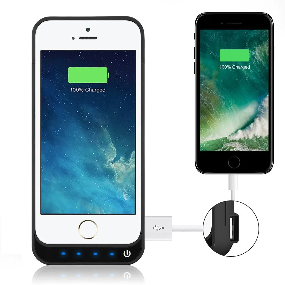 Высокое качество для iphone SE 5 5S 5c 4200 мАч Внешний блок питания зарядное устройство